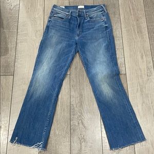 Mother Dutchie ankle fray size 28